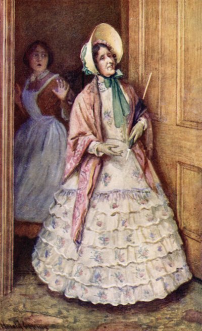 Miss Crocker erschien und sagte, sie käme zum Abendessen von Harold Copping